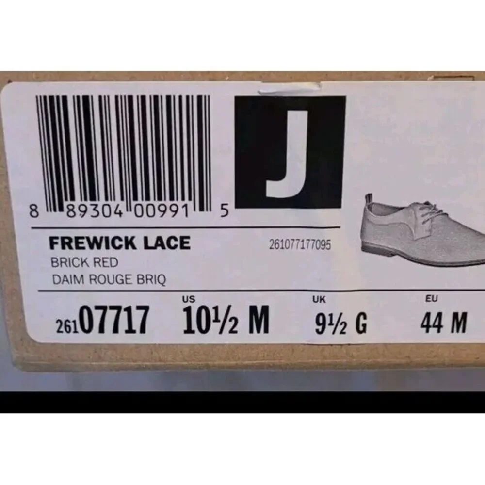 frewick lace bruck red‎ clarks Mens Size 10.5 ,